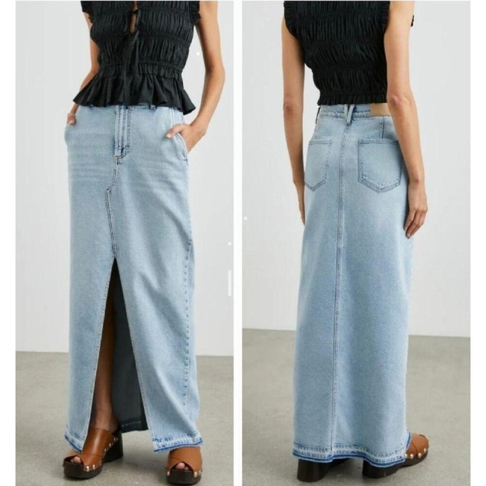 Rails Manhattan skirt Reef Let Down Hem Denim Maxi | 27 Festival Boho Festival